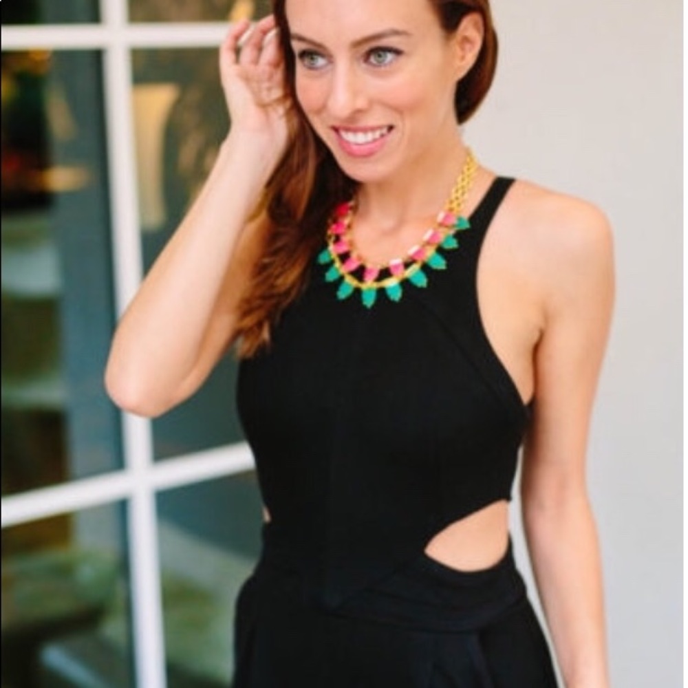 :: S&D Eye Candy Emerald Green + Gold  Necklace - Picture 4 of 8